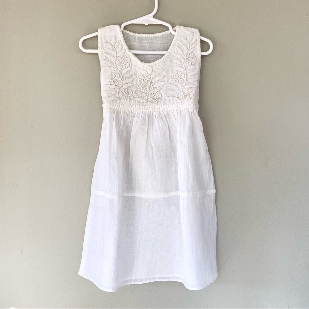 Girls Dress Handmade and Hand Embroidered Mexican Dress